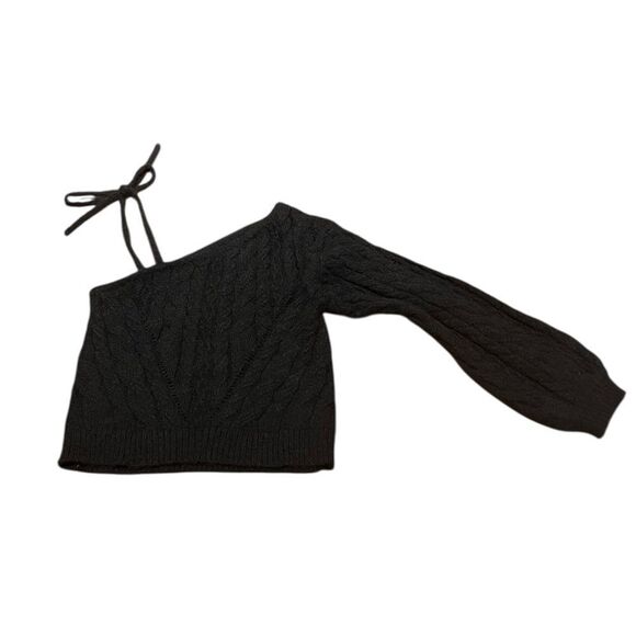 Wild Fable Black One-Shoulder Sweater, Size M, NWT - Picture 5 of 11